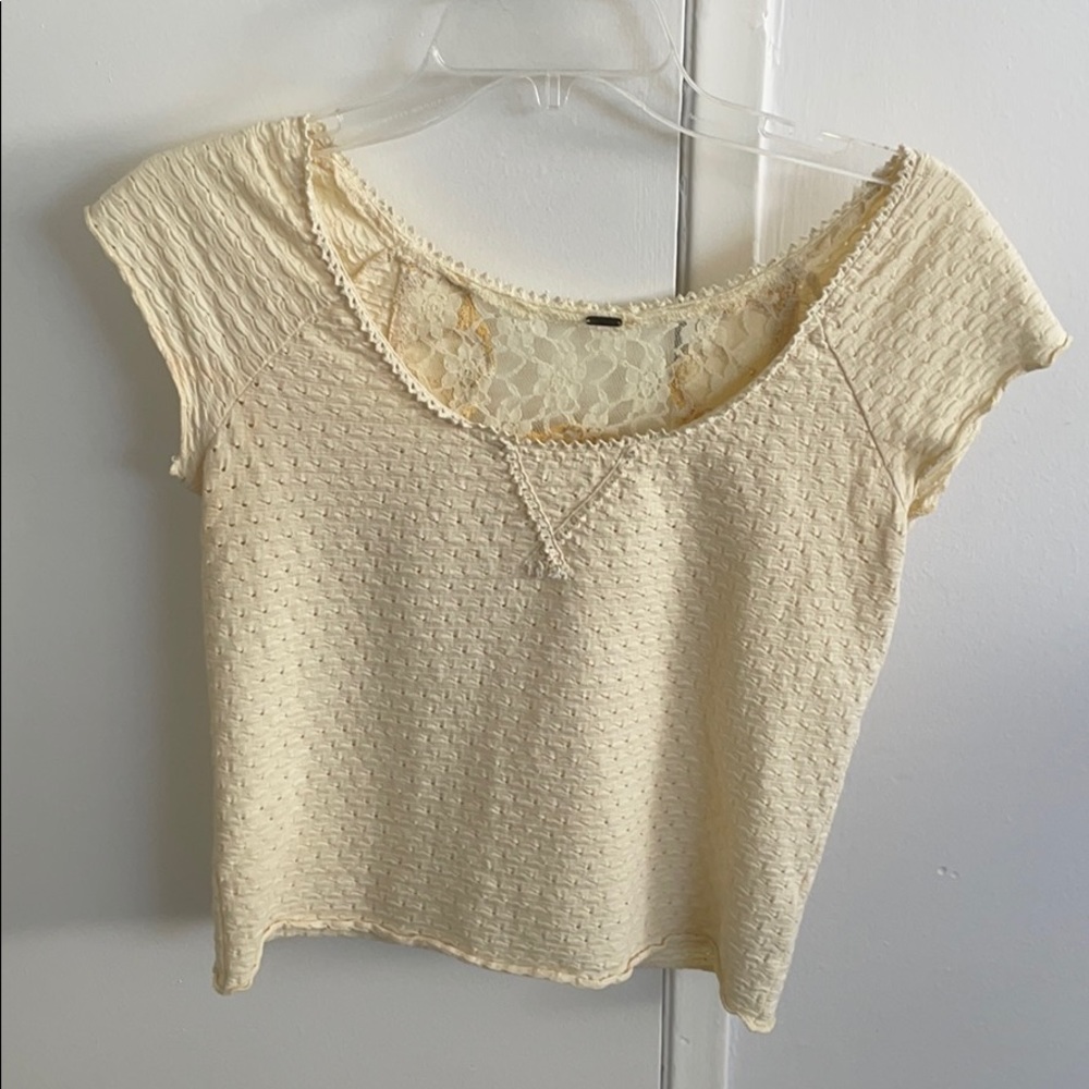 Free People short sleeve crop top